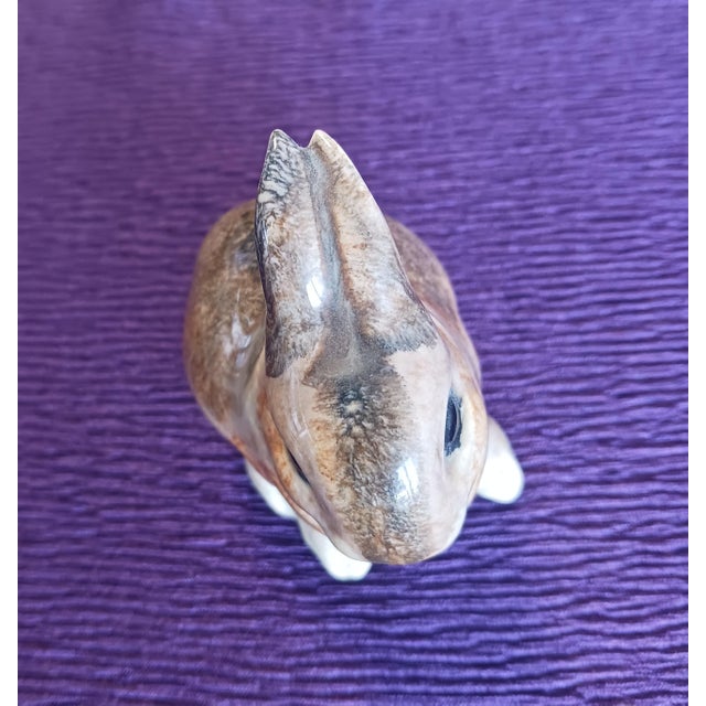 Ceramic ​Authentic Eduard Klablena "Squatting Hare" (Model 500) – Wiener Werkstätte Era, C. 1913 For Sale - Image 7 of 8