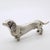 Large Vintage Italian Handmade Silver Dachshund Dog Figurine, Tuscany, Italy, 1950s For Sale - Image 3 of 12