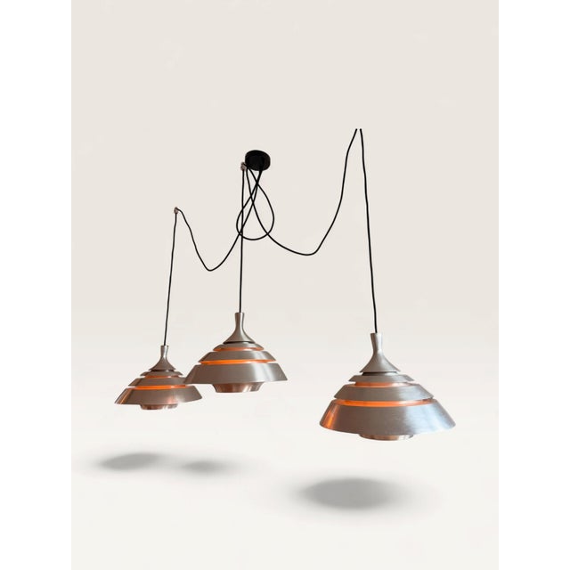 Aluminum Pendant Light in the style of Hans-Agne Jakobsson, 1960s For Sale - Image 6 of 11
