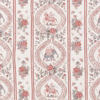 Schumacher Kandula Fabric in Multi For Sale