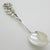 Vintage Swedish Solid Silver Rose Handle Design Sugar / Espresso Coffee Spoon Tre Kronor Hallmark 1969 For Sale - Image 4 of 12