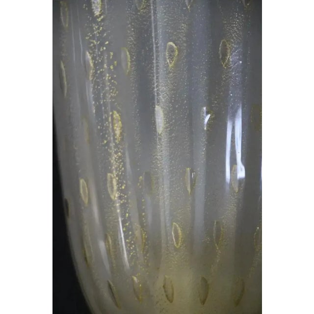 Murano Pulegoso Golden Flakes Glass Sconces in the style of Barovier, 1990s, Set of 2 For Sale - Image 6 of 13