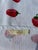 2010s Kate Spade-72” Round White Tablecloth With Printed Red Strawberries For Sale - Image 5 of 5