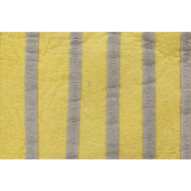 Modern Contemporary Striped Double Sided Grey and Yellow Rug by Doris Leslie Blau For Sale - Image 3 of 5