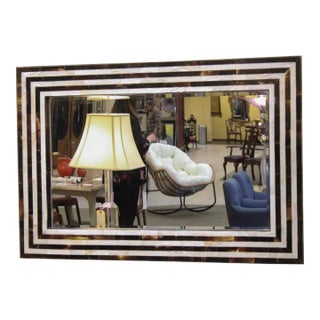 Highly Decorative Mother-of-Pearl Inlaid Mirror For Sale