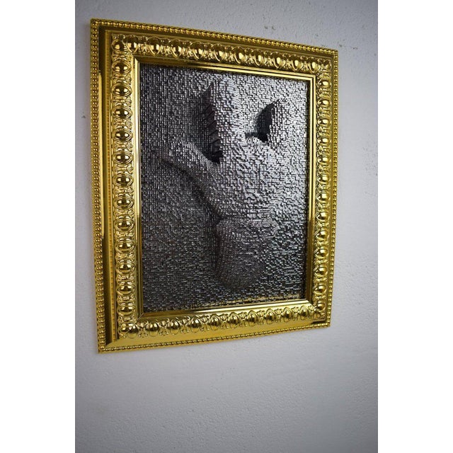 Sagrasse, Rock Pin Art, Mixed Media on Resin, Framed For Sale - Image 5 of 6