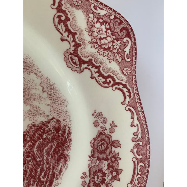 Mid-20th Century Johnson Brothers Historic Old Britain Castles Oval Serving Platters - Set of 2 For Sale - Image 10 of 13