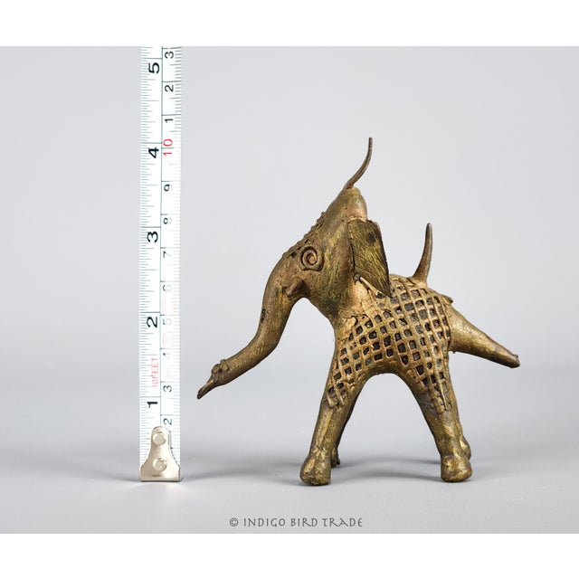 19th Century Antique Indian Dhokra Elephant Figurine For Sale - Image 5 of 5