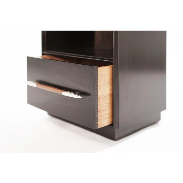 Dark Walnut Nightstands by t.h. Robsjohn-Gibbings, 1950s For Sale - Image 10 of 13