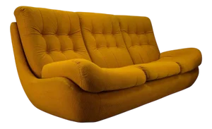 Atlantis Three-Seater Sofa in Yellow, 1960s