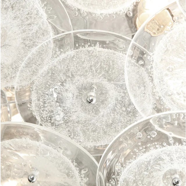 2020s Venfield Artisan Pulegoso Glass Disc Flush Mount For Sale - Image 5 of 5