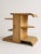 Modernist French Architectural Blonde Mahogany Side Table and Pedestal Cabinet, 1930s For Sale - Image 9 of 9