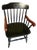 1980s American Traditional Vtg. Umkc Medical School Solid Wood Captains Chair For Sale