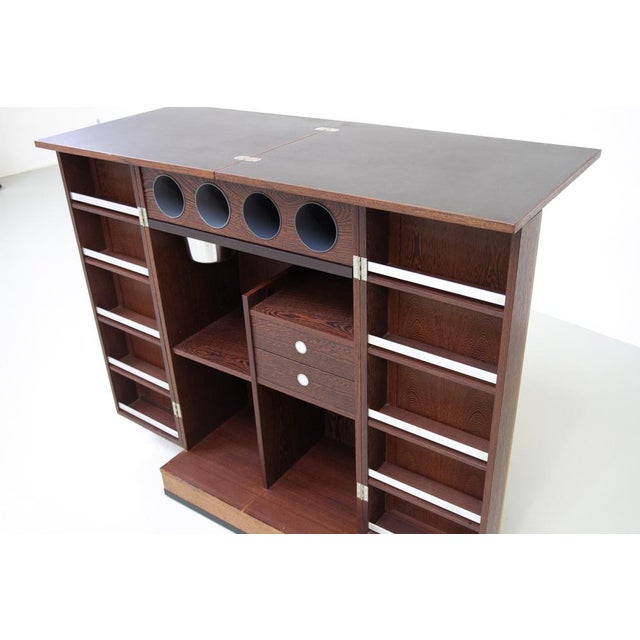 1960s Danish Modern Folding Dry Bar in Wengé by Dyrlund, 1960s For Sale - Image 5 of 18