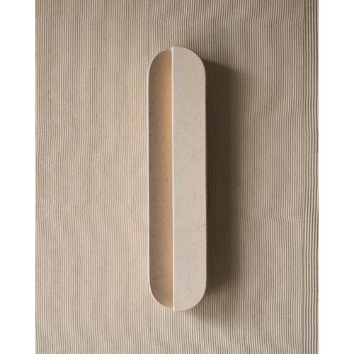 Maillage single link sconce in saint rafael stone by farrah sit. Dimensions: w 10.2 x d 7.6 x h 45.7 cm. Materials: saint...