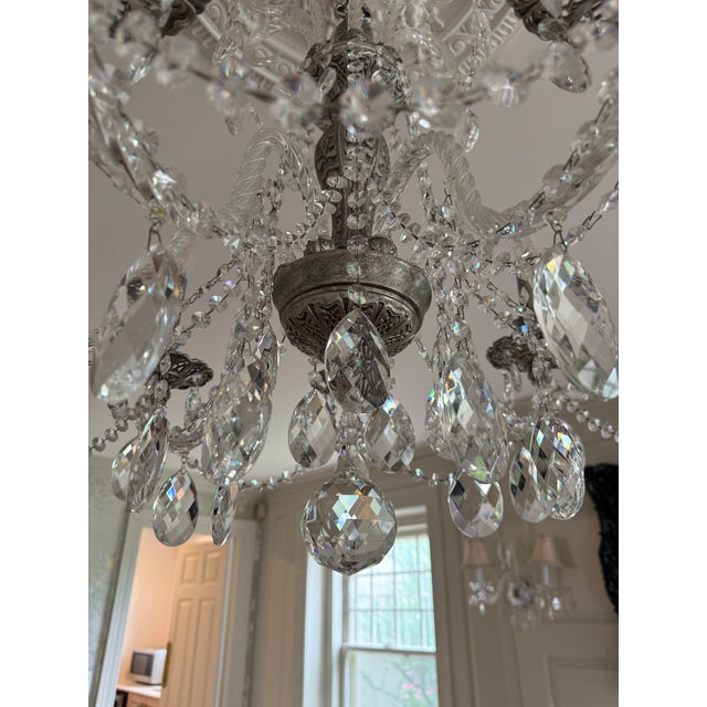 Schonbeck Isabel 7 Arm Crystal Chandelier and Sconces For Sale - Image 4 of 12