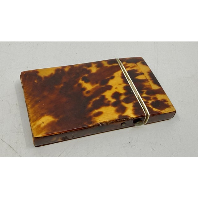 Bone 19th Century Pair of Victorian English Horn Card Carrying Cases For Sale - Image 7 of 18