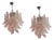 Small Pink Murano Glass Flamingo Chandeliers, Set of 2 For Sale