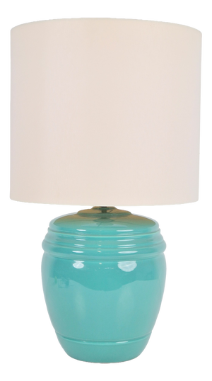 Table Lamp in Mint Porcelain from Laura Ashley, 1980s