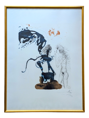 Salvador Dali, Oedipus and Sphynx, 1963, Etching, Framed