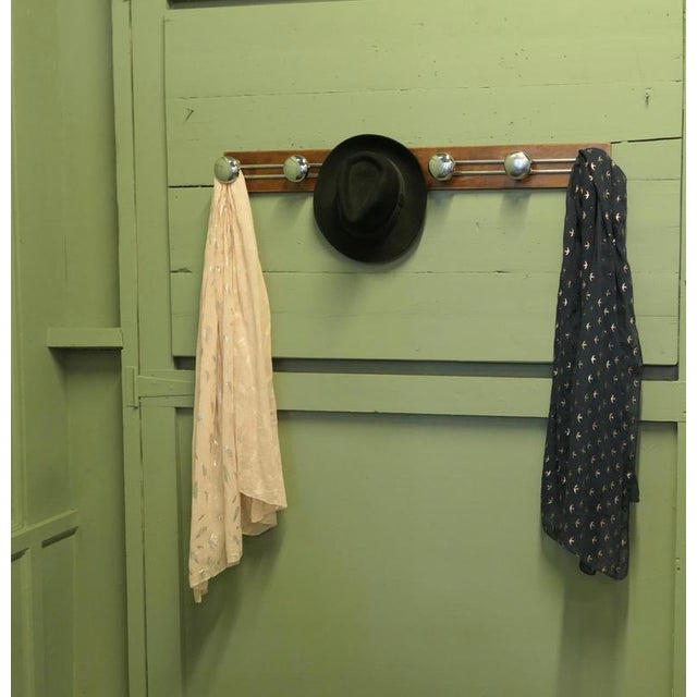 French Style 6-Hook Coat Rack in Chrome, 1960 For Sale - Image 6 of 7