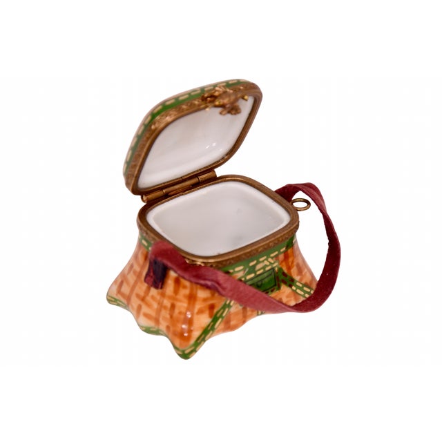 1970s Vintage Limoges Trout Fish Basket Box For Sale - Image 5 of 6