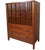Mid-Century Modern Mid-Century Sculpted Front Tall Dresser For Sale - Image 3 of 8