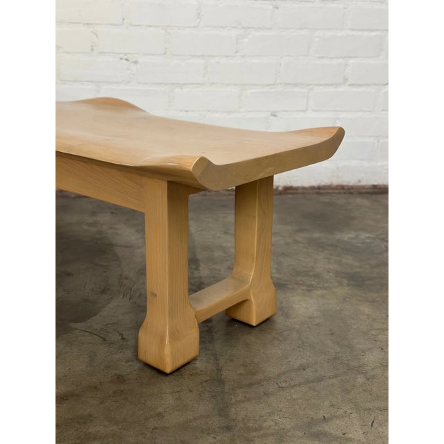Sculptural Wavy Bench Handcrafted For Sale - Image 13 of 14