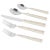 Introducing the fabulous Soline Stainless Steel Flatware Set, a five-piece ensemble that brings a touch of culinary charm...