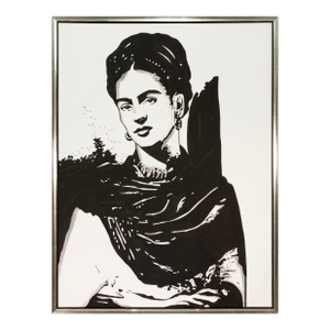 Marlo Broughton (Marlobro), Frida 2020 Signed Acrylic Painting on Canvas Framed