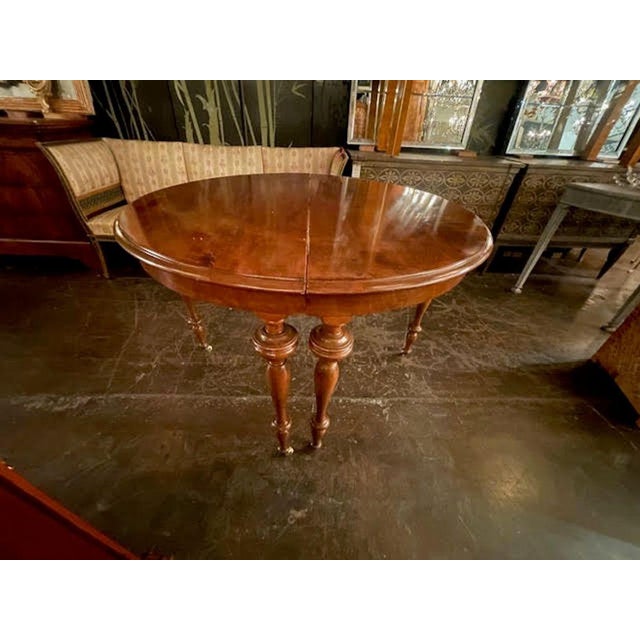 Brown Pair of 19th C. Continental Walnut Demi-Lune Consoles For Sale - Image 8 of 8