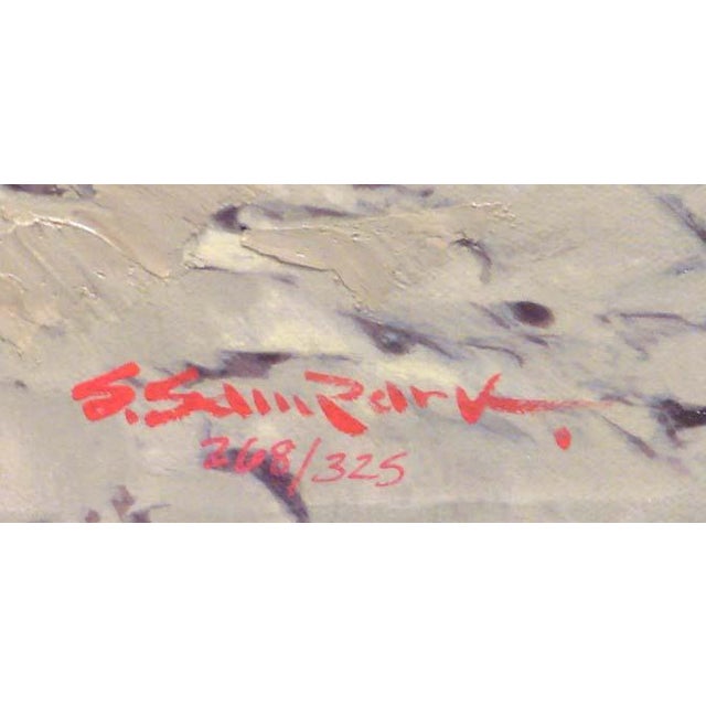 "Montmartre" by S.Sam Park Original Limited Edition Hand Embellished Serigraph on Canvas Hand signed by the artist Art...