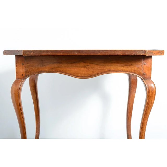 French 18Th. C. Louis XV Game Table With Red Leather For Sale - Image 4 of 11