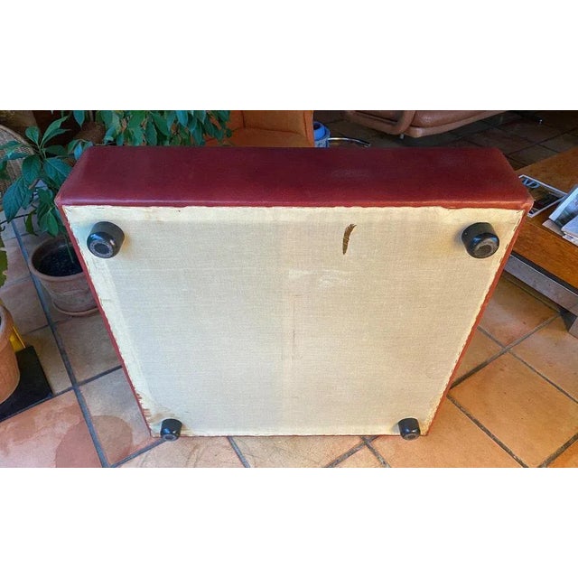 Red Leather and Glass Coffee Table from de Sede For Sale - Image 8 of 13