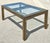 Bernhard Rohne Vintage Acid Etched Brass and Glass Dining Table After Bernhard Rohne For Sale - Image 4 of 14
