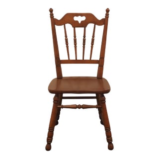 Tell City Solid Hard Rock Maple Colonial Early American Dining Side Chair For Sale