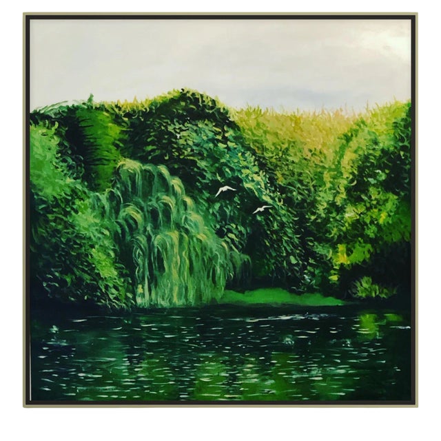 "Birkenhead Park" Contemporary Landscape Limited Edition Print For Sale