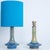 Blue Blue Green Ceramic Cone Table Lamps from Soholm, Denmark, 1960s, Set of 2 For Sale - Image 8 of 10