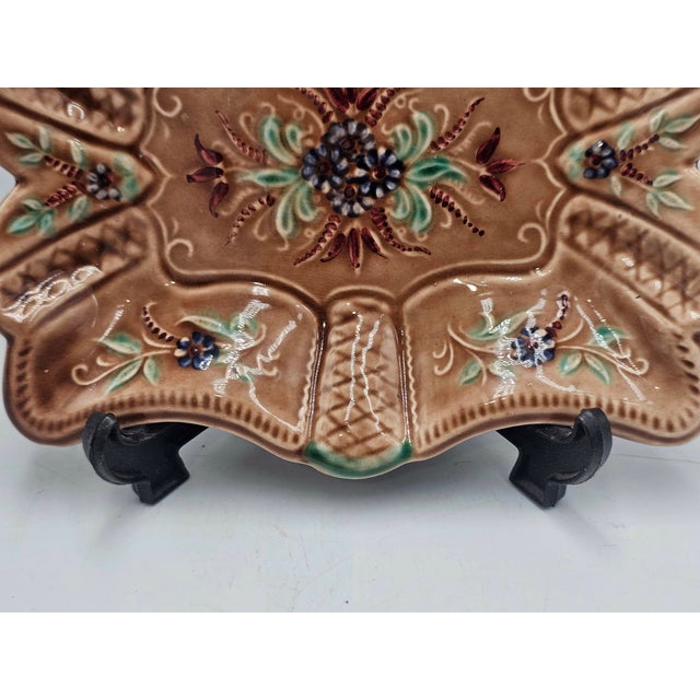 Vintage Ceramic Majolica Platter from Haiden, 1960s For Sale - Image 6 of 10