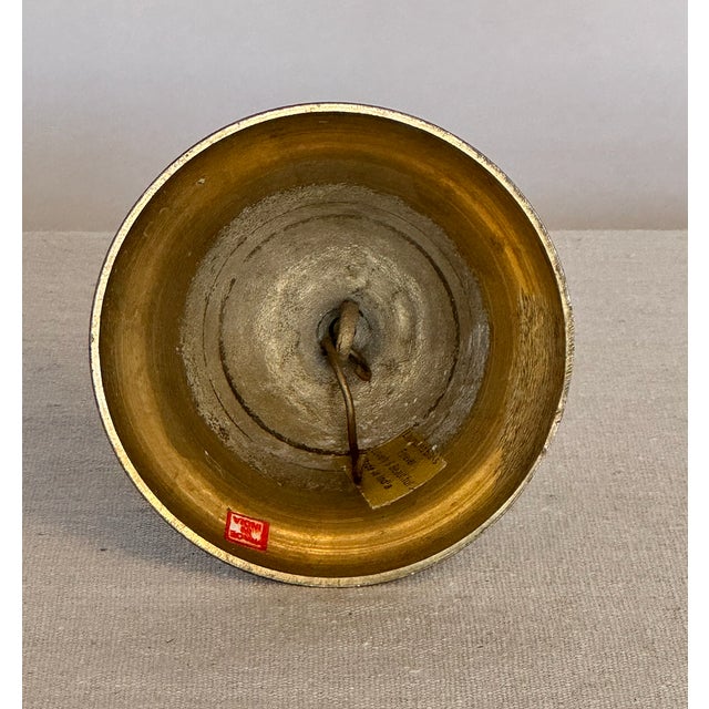 1950s Vintage Solid Brass Bell For Sale - Image 4 of 4