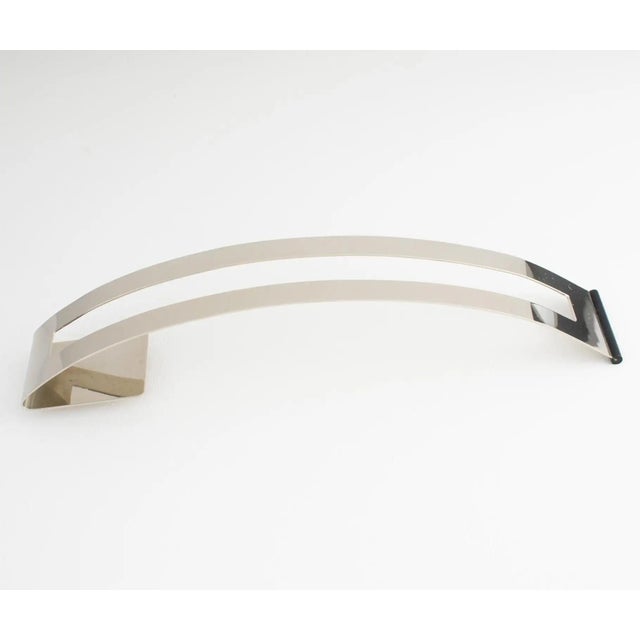 Chrome Modernist Giant Chrome Brooch by Valerie Mainguet, 1980s For Sale - Image 8 of 11