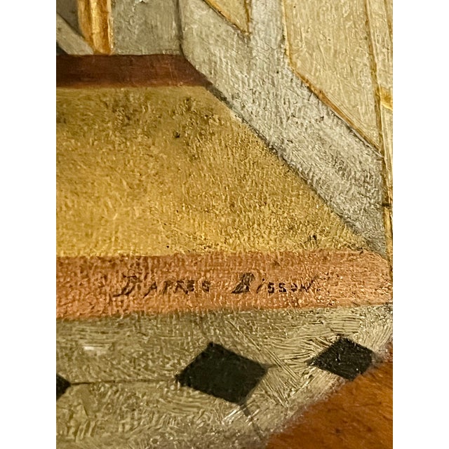 Antique French 19th Century Artist Palette Painting After Edouard Bisson For Sale - Image 6 of 13