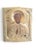 19th Century Russian Icon of Saint Nicholas with Silver-Plated Metal Oklad Exceptional 19th-century Russian icon depicting...