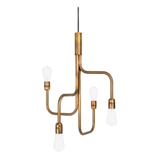 Raw Brass Strapatz Ceiling Lamp by Sabina Grubbeson for Konsthantverk, Tyringe For Sale