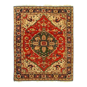 Fine Hand Knotted Turkish Heriz Rug