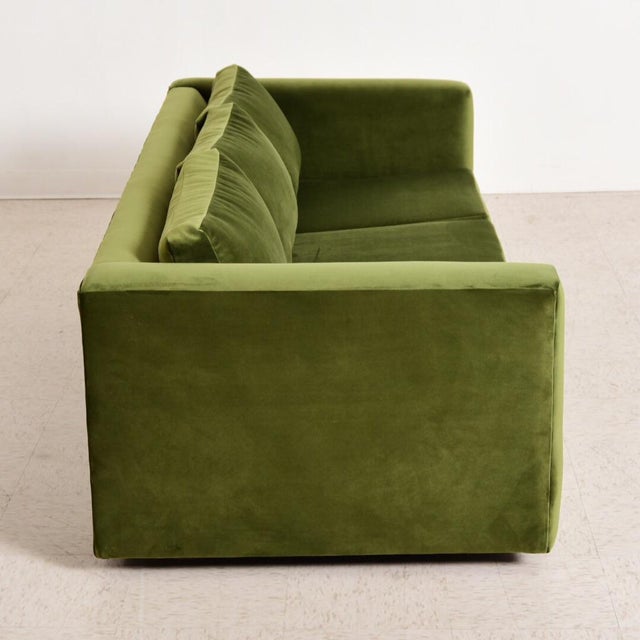 Vintage 1970’s Olive Green Velvet Sofa Chairish