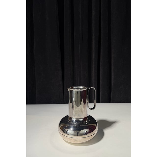 Art Deco 1940s Christofle Art Deco Silverplate Pitcher by Luc Lanel For Sale - Image 3 of 3