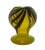 Vintage Yellow Glass Vase With Brown Swirl For Sale - Image 10 of 10
