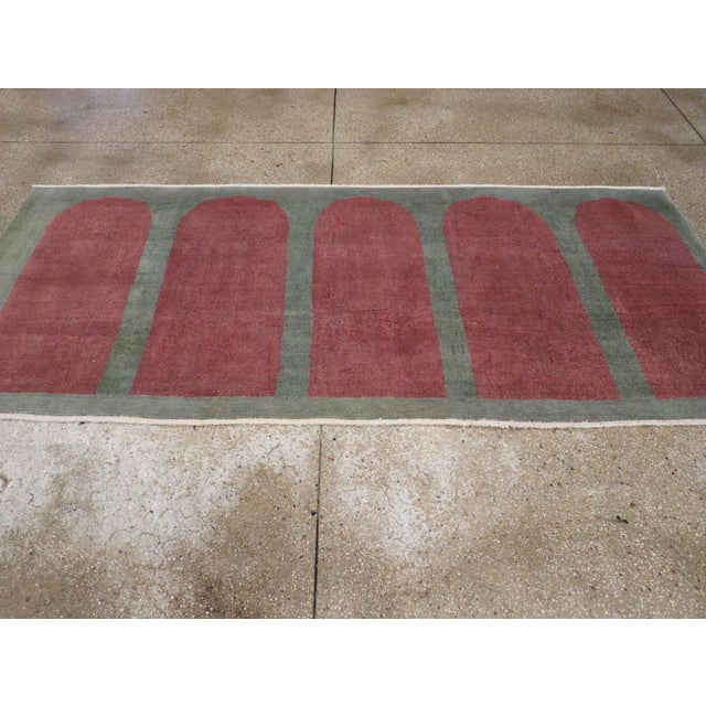 Galerie Shabab Collection Mid-20th Century Turkish Anatolian Art Deco Style Rug For Sale In New York - Image 6 of 8