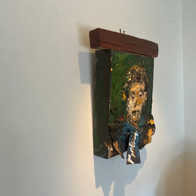 Vladimir Prodanovich “True Love” 2009 Mixed Media Portrait Assemblage on Wood, Signed With Coa For Sale - Image 9 of 12